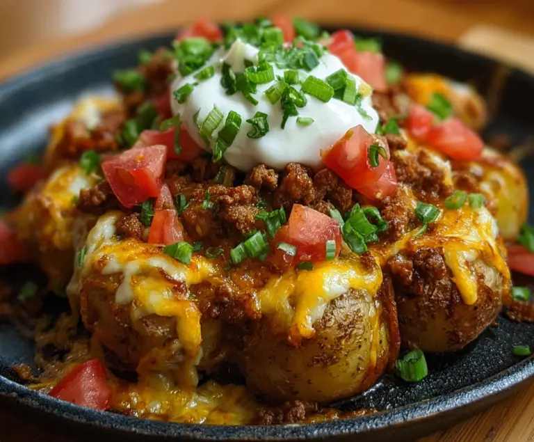 Cheesy Taco Potatoes