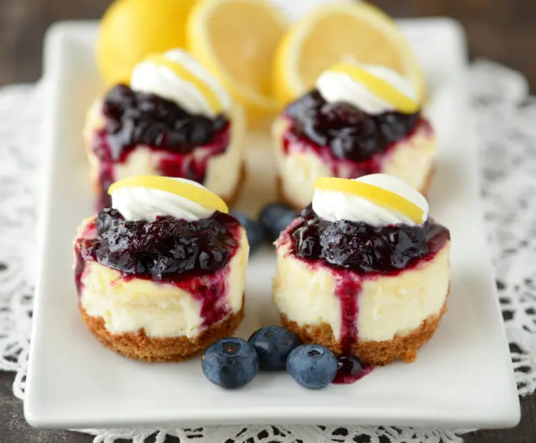 Lemon Blueberry Cheesecake Bites
