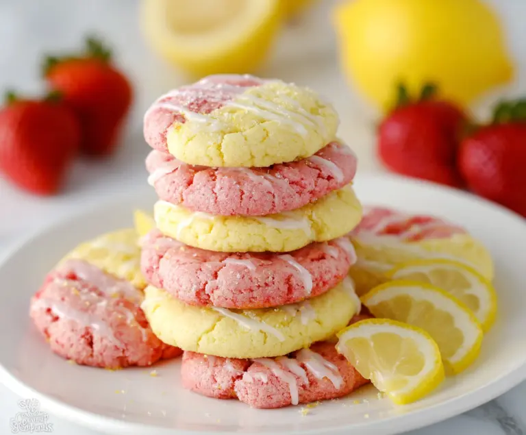 Strawberry Lemonade Cookies